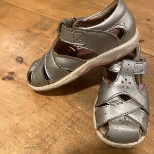 Stride Rite Silver Sandals